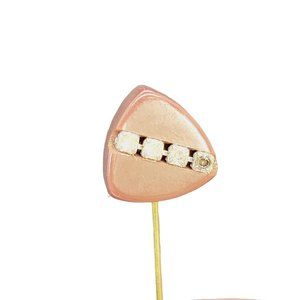 Vintage Glam Statement Bakelite Rhinestone Hat Stick Pin
